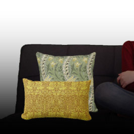 Cojín Decorativo Vintage William Morris Daffodil Flores Amarillas