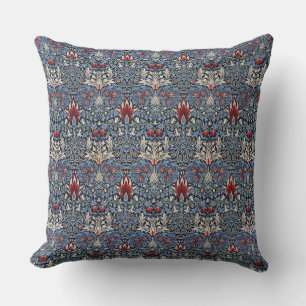 Cojín Decorativo Vintage William Morris Snakeshead Fritillary Red