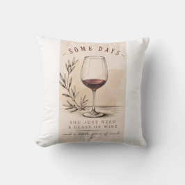 Cojín Decorativo Vintage Wine Lover | Red Wine Design