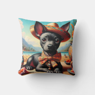 Cojín Decorativo Vintage Xoloitzcuintle