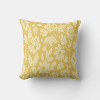 Cojín Decorativo Vintage Yellow Flowers Pattern