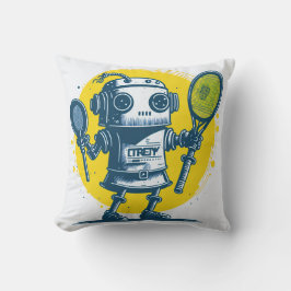 Cojín Decorativo vintaje cute robot steampunk friendly IA 4