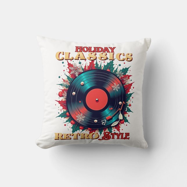 Cojín Decorativo Vinyl retro (Anverso)