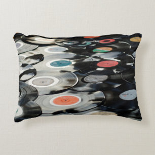 Cojín Decorativo Vinyl retro plástico negro antiguo