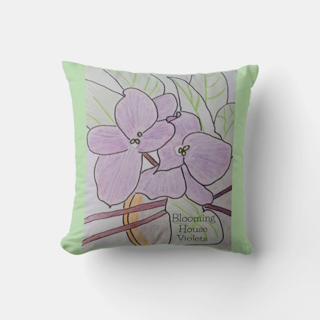 Cojín Decorativo Violaciones de la casa en auge (Anverso)