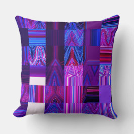 Cojín decorativo violeta 20" del algodón de