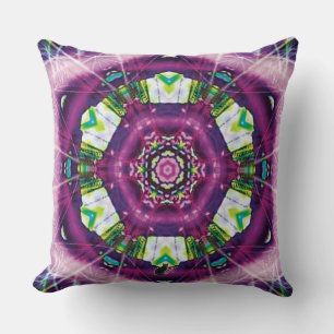 Cojín Decorativo Violeta Caleidoscopio