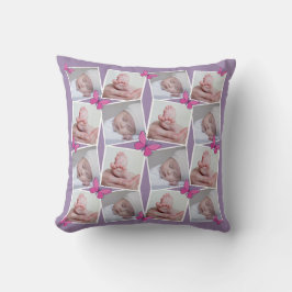 Cojín Decorativo Violeta mariposa rosa de la colección de imágenes