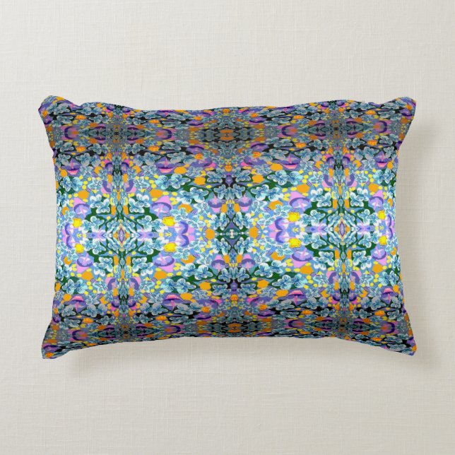 Cojín Decorativo Violetas Y Lámparas (Anverso)