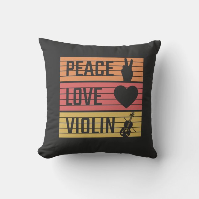 Cojín Decorativo Violin Violinist Fiddle (Anverso)