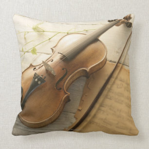 Cojín Decorativo Violín y partitura