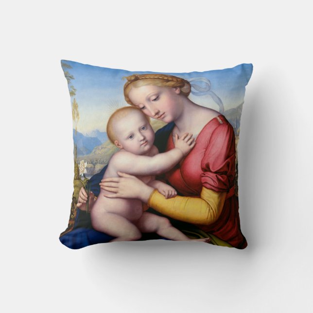 Cojín Decorativo Virgen y Niño (Anverso)