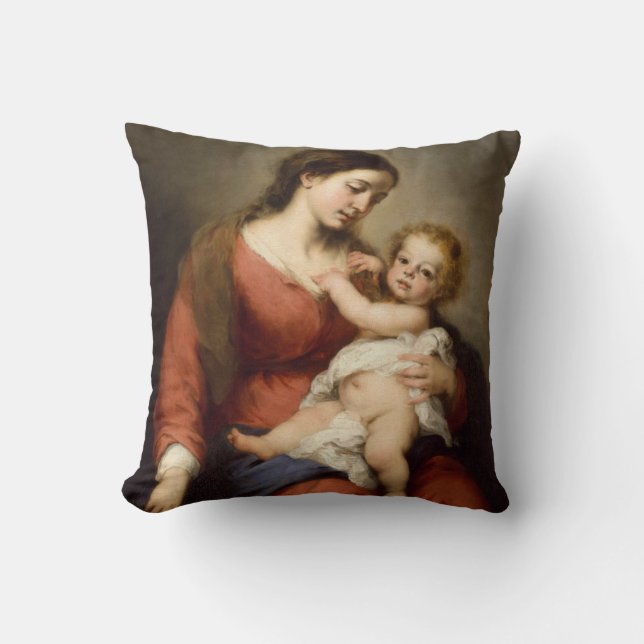 Cojín Decorativo Virgen y niño (Anverso)