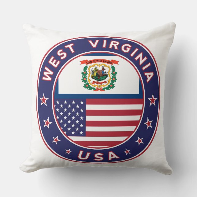 Cojín Decorativo Virginia Occidental (Anverso)