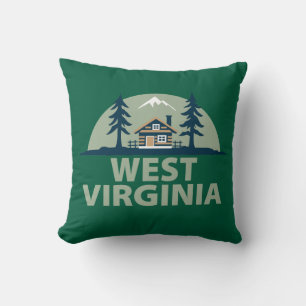 Cojín Decorativo Virginia Occidental, Estados Unidos de América