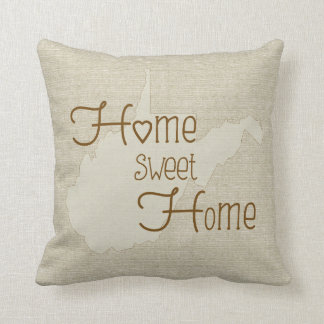 Cojín Decorativo Virginia Occidental - Hogar Dulce Hogar personaliz
