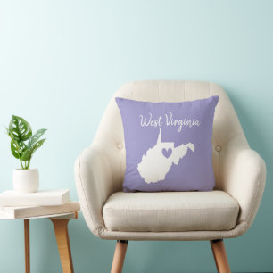 Cojín Decorativo Virginia Occidental Love Home State