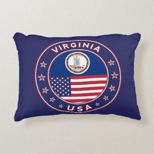 Cojín Decorativo Virginia, pegatina de Virginia, estuche de teléfon