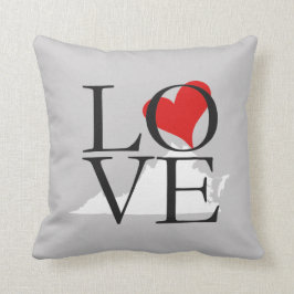 Cojín Decorativo Virginia State Love Pillow
