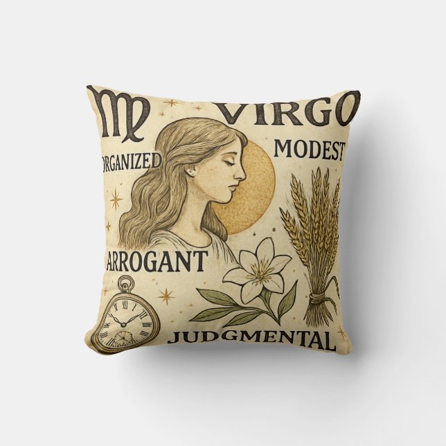 Cojín Decorativo Virgo (Anverso)