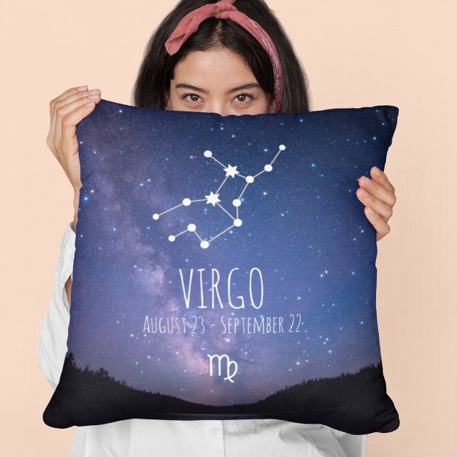 Cojín Decorativo Virgo | Constelación zodiaca personalizada (Subido por el creador)