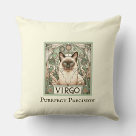 Cojín Decorativo Virgo Purrfect Precision Art Nouveau