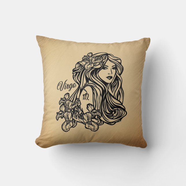 Cojín Decorativo Virgo Zodiac Antigüedad (Anverso)