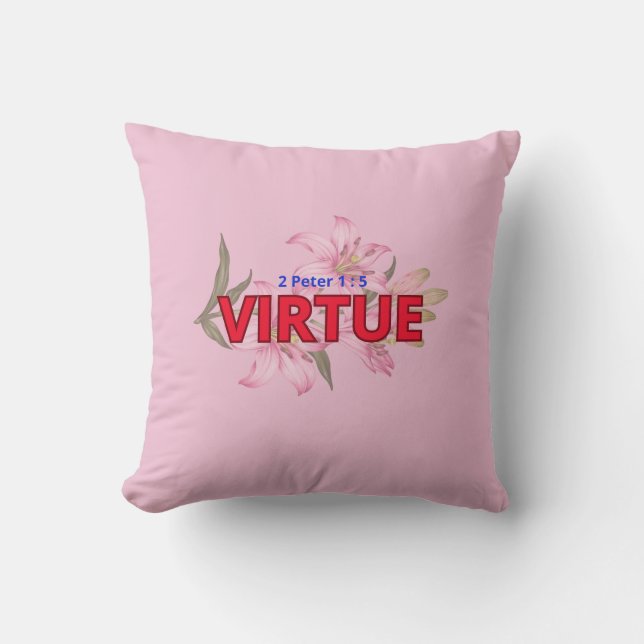 Cojín Decorativo Virtud - Pillow (Anverso)