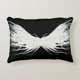 Cojín Decorativo Virtues Abstract White Wings Alcohol Ink Art