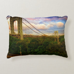 Cojín Decorativo Visión que parece del sur - del oeste de Manhatta