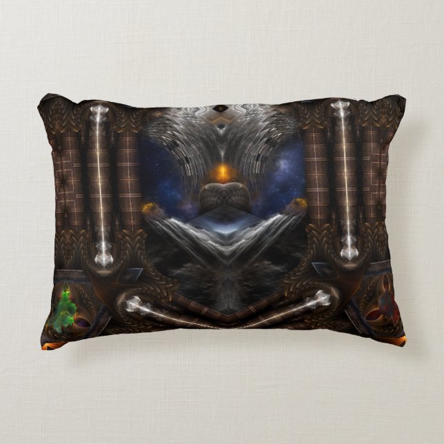 Cojín Decorativo Visiones de Steampunk (Anverso)