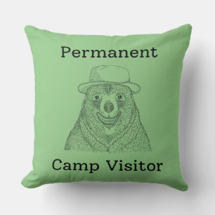 Cojín Decorativo Visitante permanente del campamento