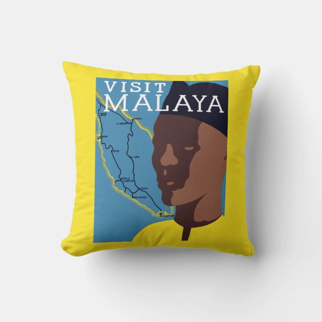 Cojín Decorativo Visitar Malaya (Anverso)