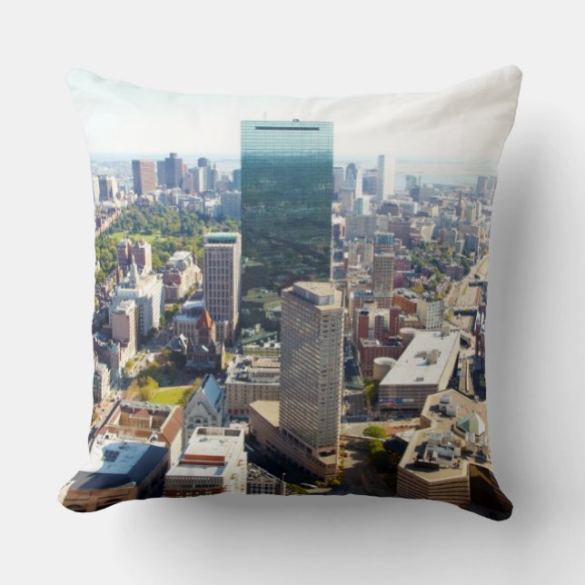 Cojín Decorativo Vista aérea de Boston 2 (Anverso)