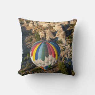 Cojín Decorativo Vista aérea de globos aerostáticos, Capadocia
