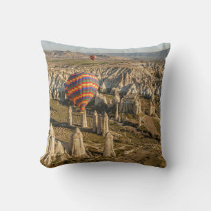 Cojín Decorativo Vista aérea de globos aerostáticos, Capadocia 2