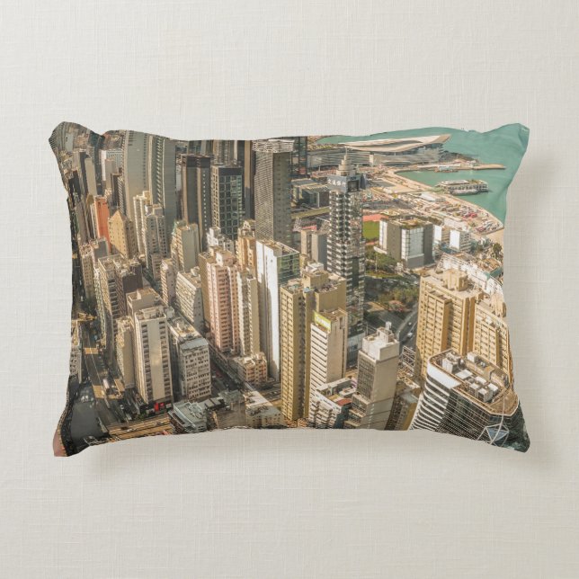 COJÍN DECORATIVO VISTA AÉREA DE LOS EDIFICIOS DE LA CIUDAD (Anverso)