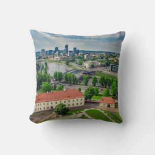 Cojín Decorativo Vista aérea de Vilna, Lituania