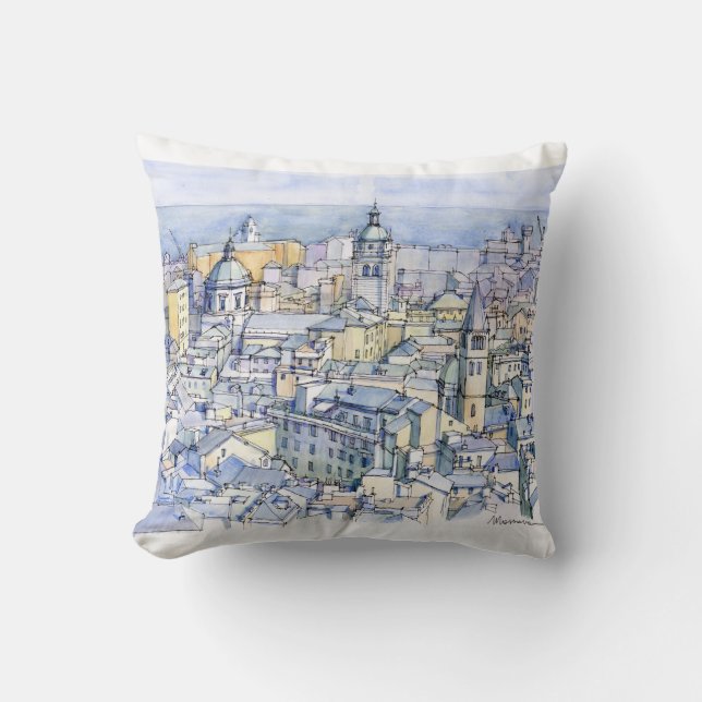 Cojín Decorativo Vista de Génova (Anverso)