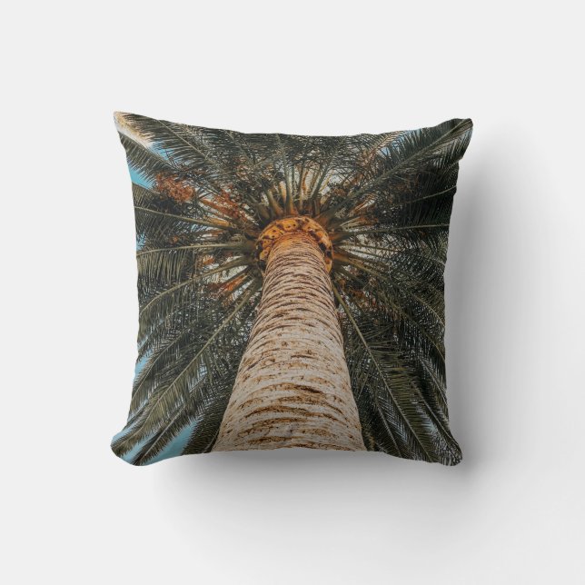 Cojín Decorativo Vista de gusano de un coco (Anverso)