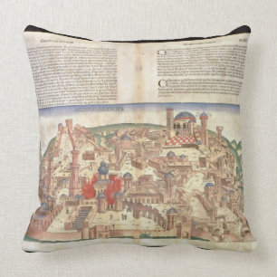 Cojín Decorativo Vista de la ciudad de Jerusalén, de la Nuremberg