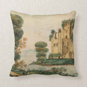 Cojín Decorativo Vista de un castillo