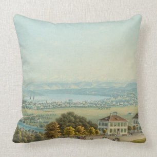 Cojín Decorativo Vista de Zurich, c.1840 (w/c)