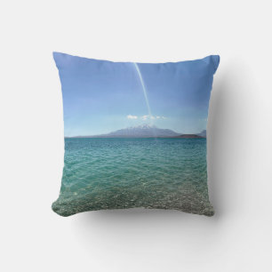 Cojín Decorativo Vista del agua cristalina Blue Sky Beach Vibe Tran