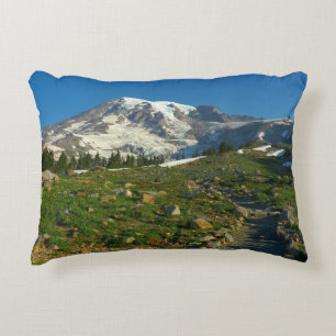 Cojín Decorativo Vista del sendero Skyline del Monte Rainier