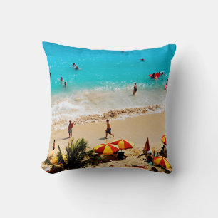 Cojín Decorativo Vista Elevada De Waikiki Beach Scene, Honolulu