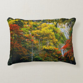 Cojín Decorativo Vista pintoresca del otoño de Hagoromo Falls Hokka