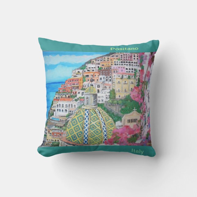 Cojín Decorativo Vistas impresionantes de Positano (Anverso)