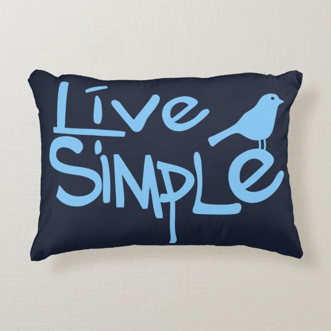 Cojín Decorativo Vive Simple (Anverso)