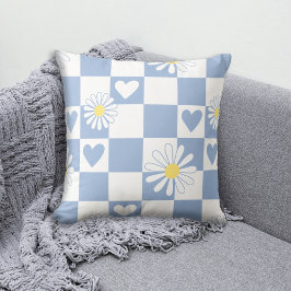 Cojín Decorativo Viverito Cuadriculado Gris de Nursery